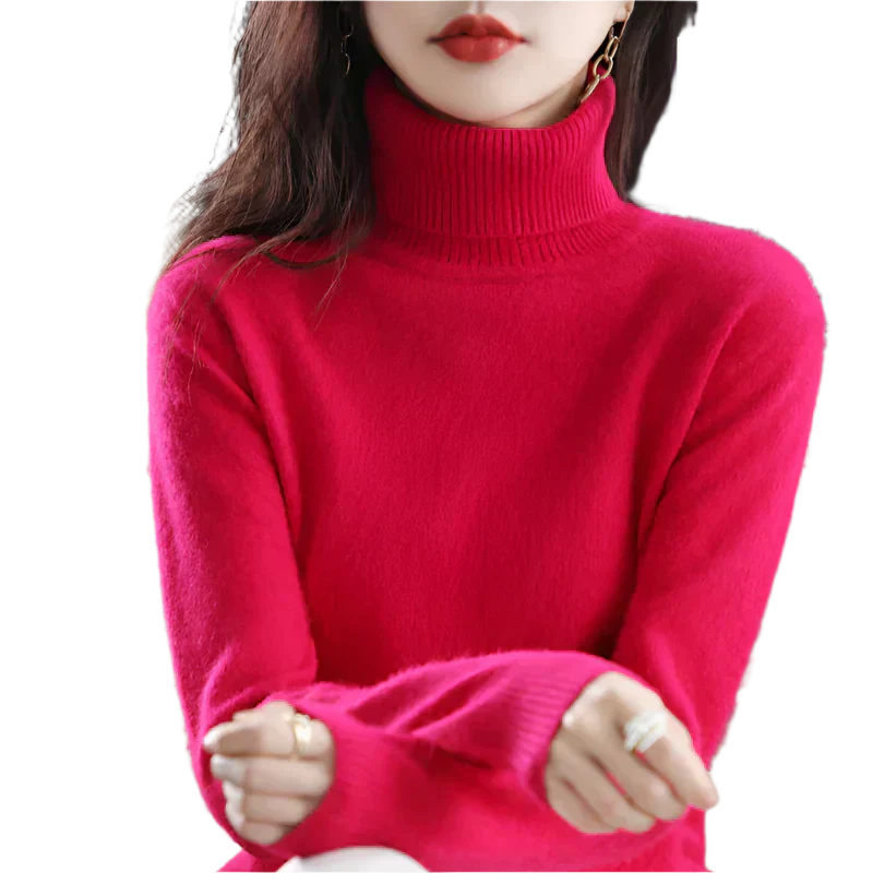 Soft Cashmere Women's Turtleneck Sweater