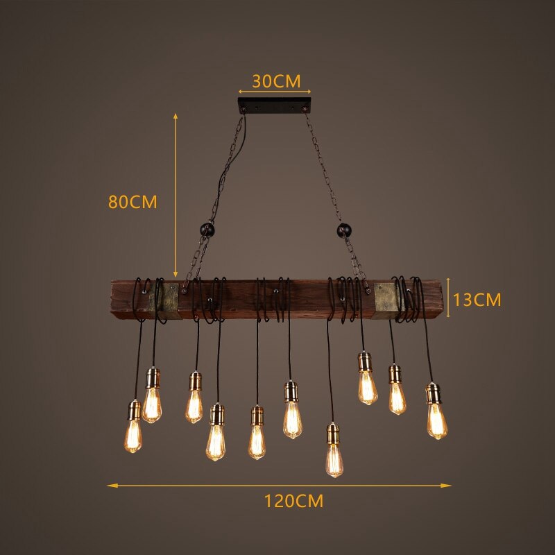 Rustic Metal LED Ceiling Pendant Light