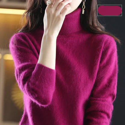 Luxurious Pure Cashmere Crew Neck Winter Sweater