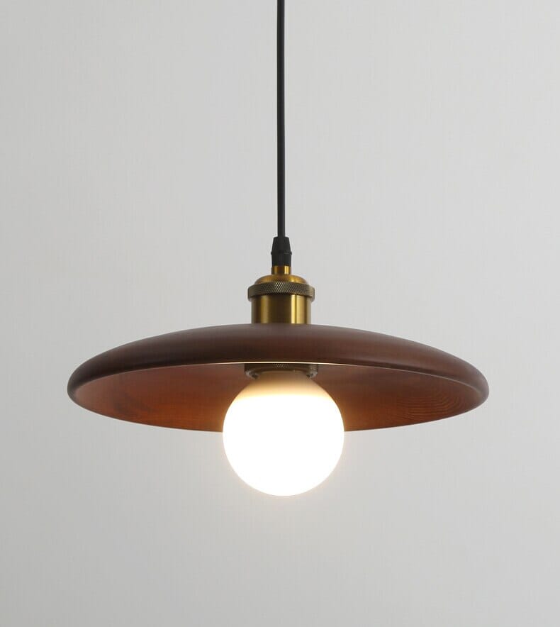 Rustic Wooden Pendant Light With Soft Warm Glow