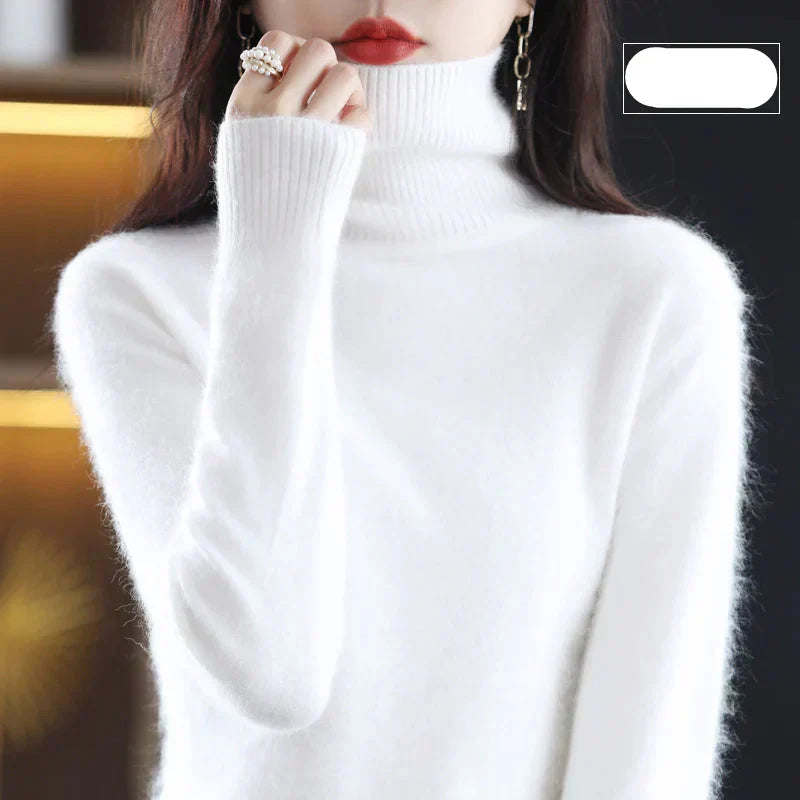Luxurious Pure Cashmere Crew Neck Winter Sweater