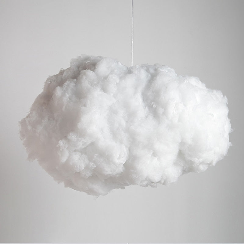 Soft White Cotton Pendant Lamp Shade