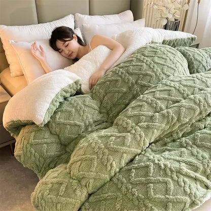 Plush Lamb Cashmere Heavy Weighted Winter Blanket