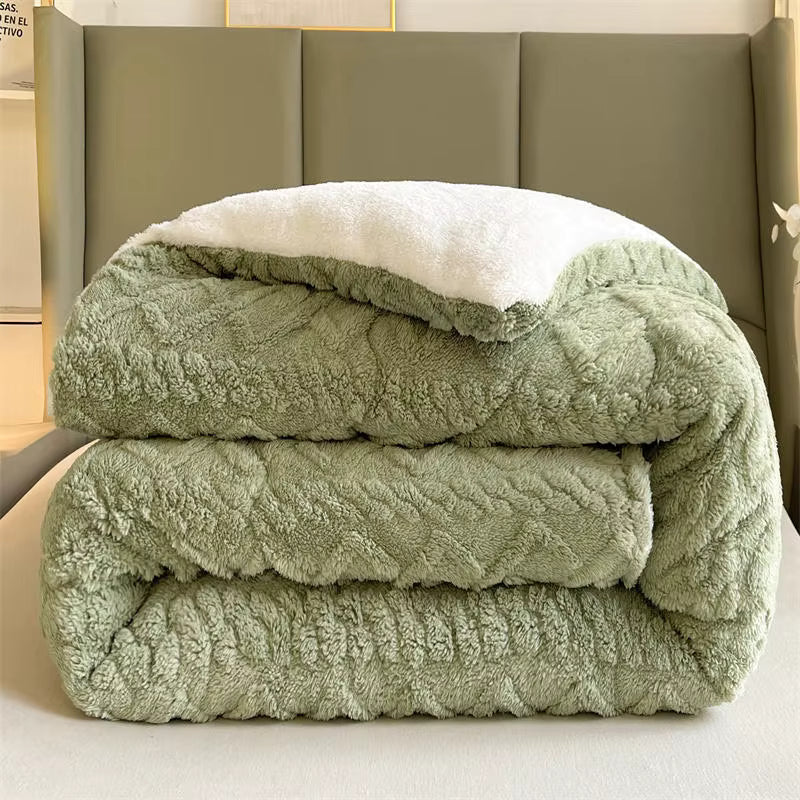 Plush Lamb Cashmere Heavy Weighted Winter Blanket