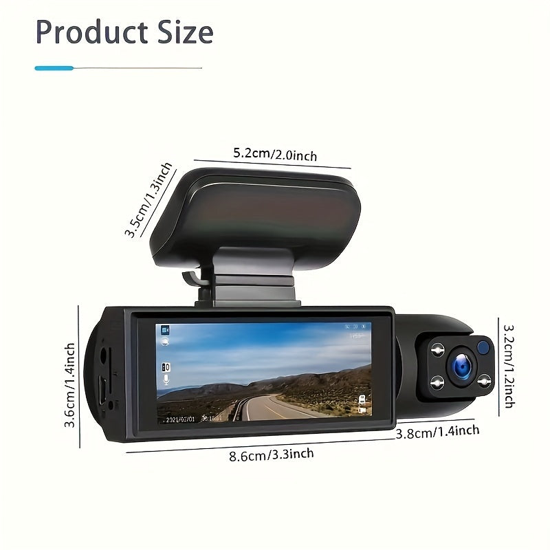 Dual Lens 1080P Car Dashboard Camera