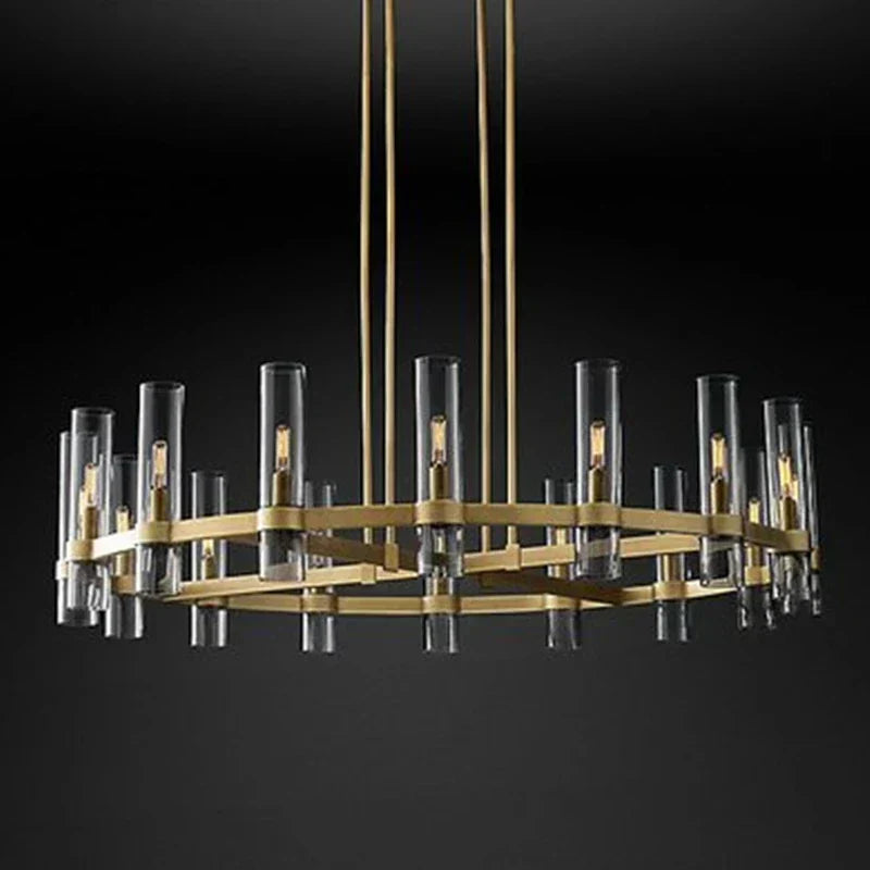 Rustic Country Glass Pendant Light