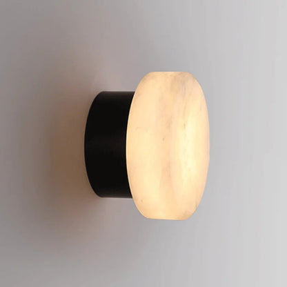 Elegant Marble Circular LED Wall Lamp for Home