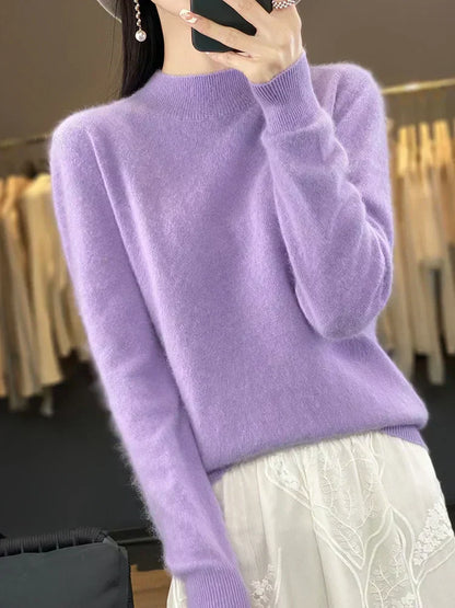 Luxurious Pure Cashmere Women's Soft Knit Sweater