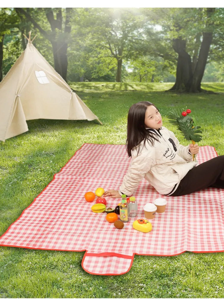 Waterproof Beach Mat, Foldable Camping Mat, Thicken Tent, Picnic Blanket, Moisture-Proof, Sand Cloth-5