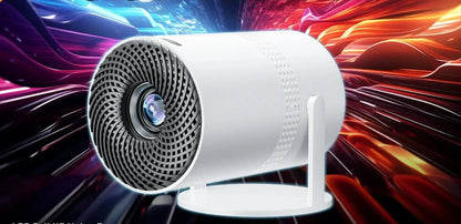Compact 720p HD Portable Home Projector with Wi-Fi and Bluetooth