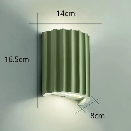 Contemporary White Resin Wall Light