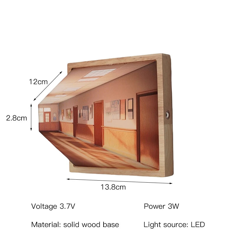 3D Effect Modern Wall Lamp for Living Rooms