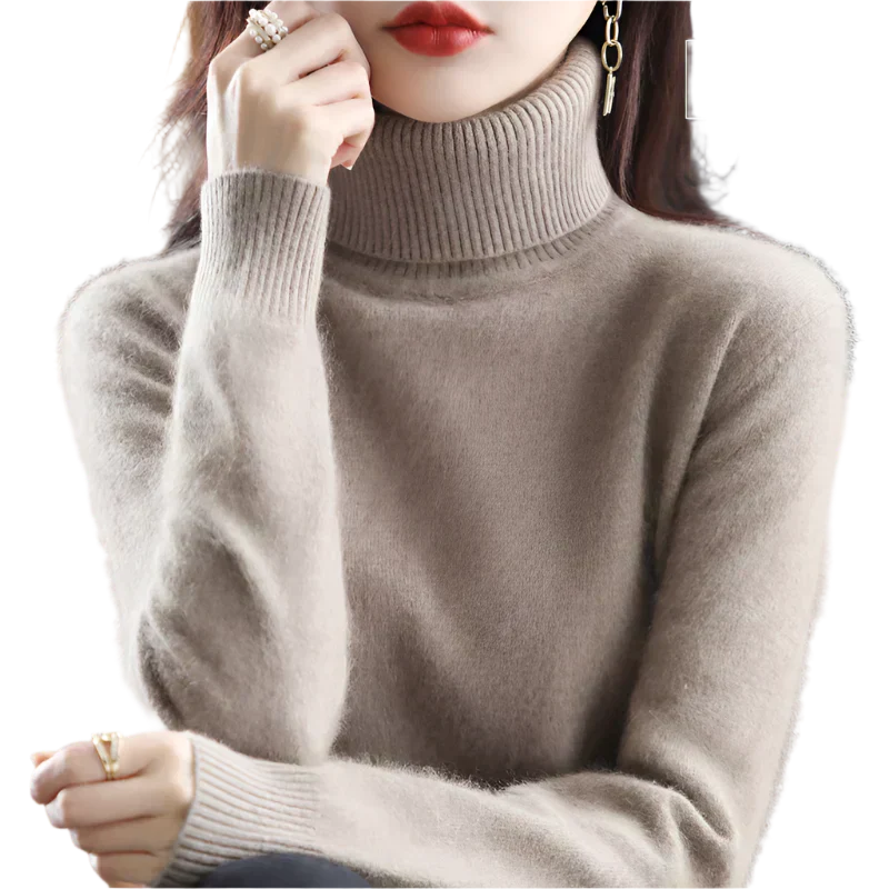 Soft Cashmere Women's Turtleneck Sweater