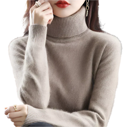 Soft Cashmere Women's Turtleneck Sweater