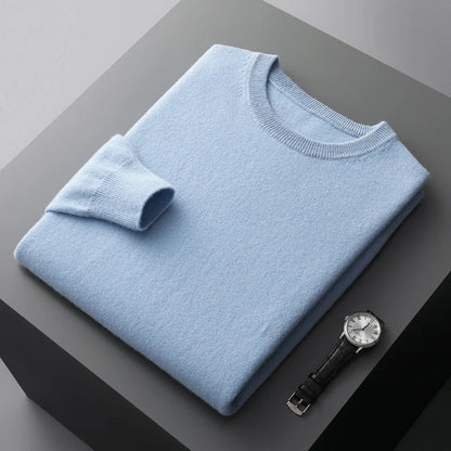 Premium Men's Merino Wool Crew Sweater