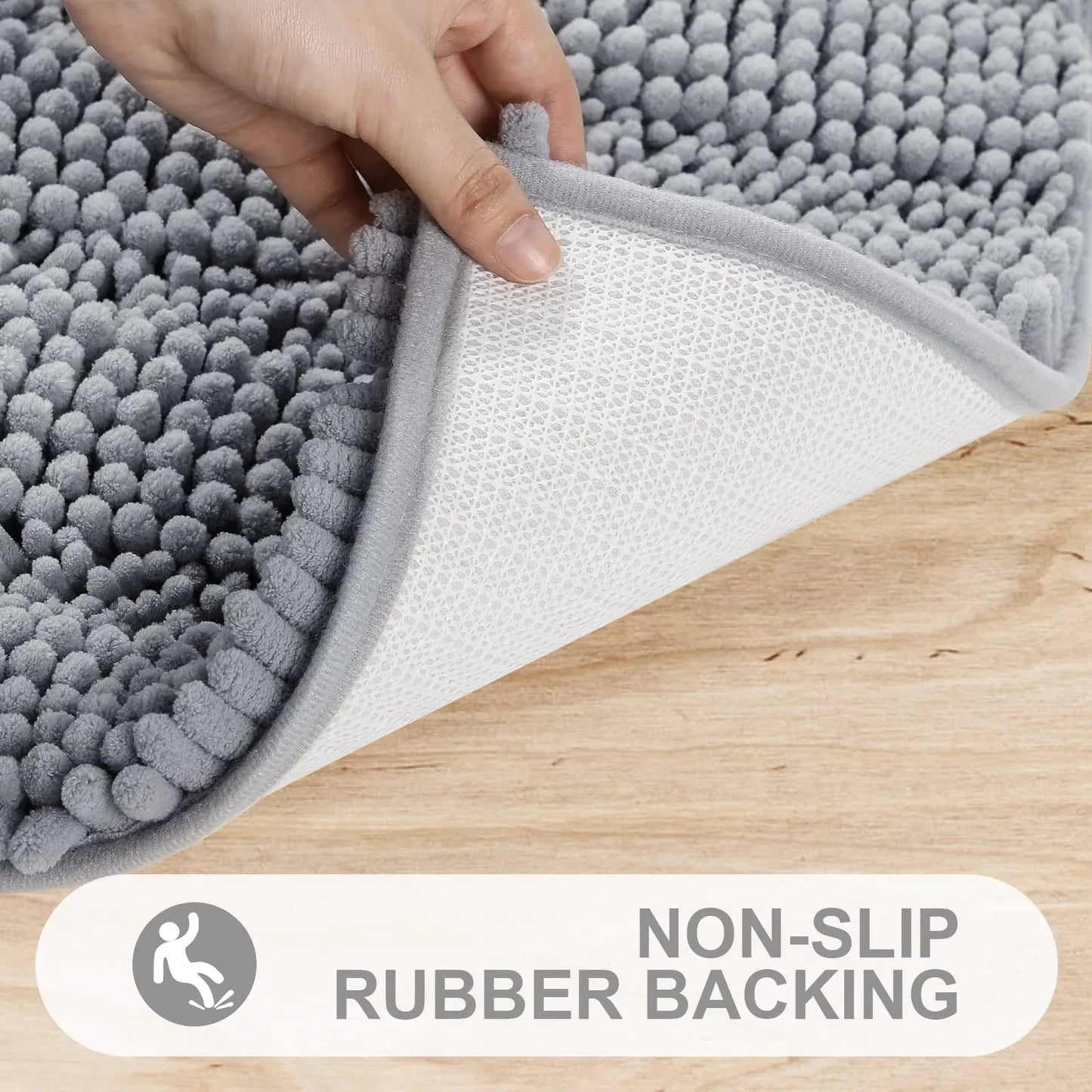 GripSoft Anti Slip Luxury Bathroom Floor Mat