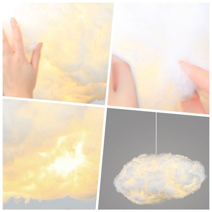 Soft White Cotton Pendant Lamp Shade