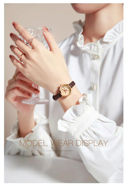 Classic Small Leather Watch for Ladies