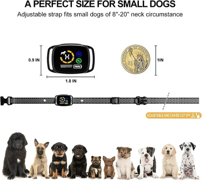 QuietPaws Mini Anti Bark Collar Rechargeable and Gentle