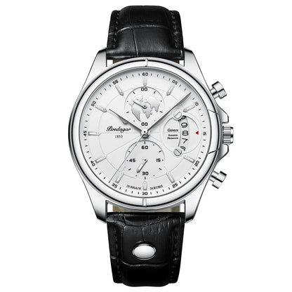 Classic Leather Strap Watch