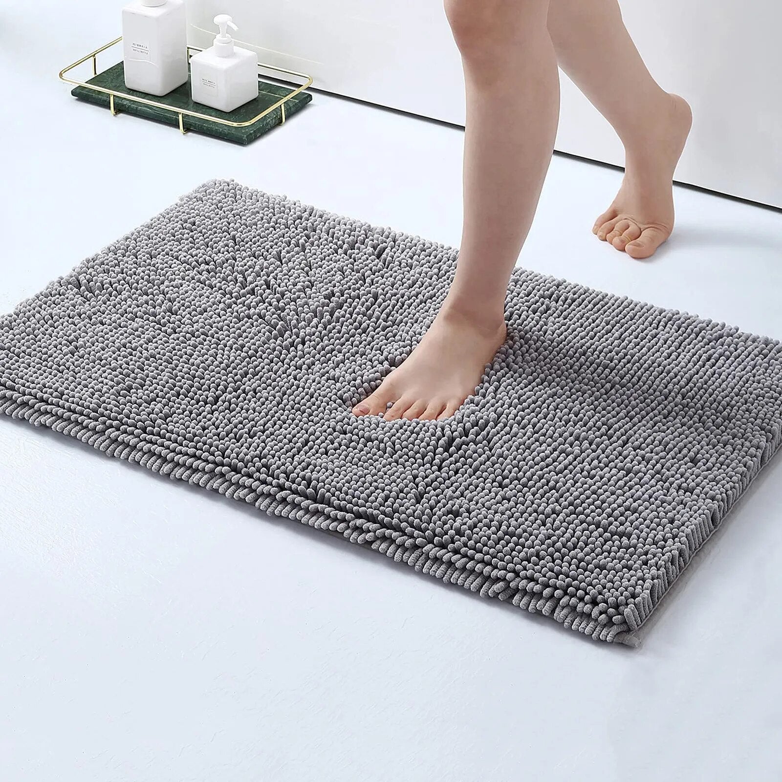 GripStep Soft Anti-Slip Bathroom Mat For Extra Safety - Lusomart