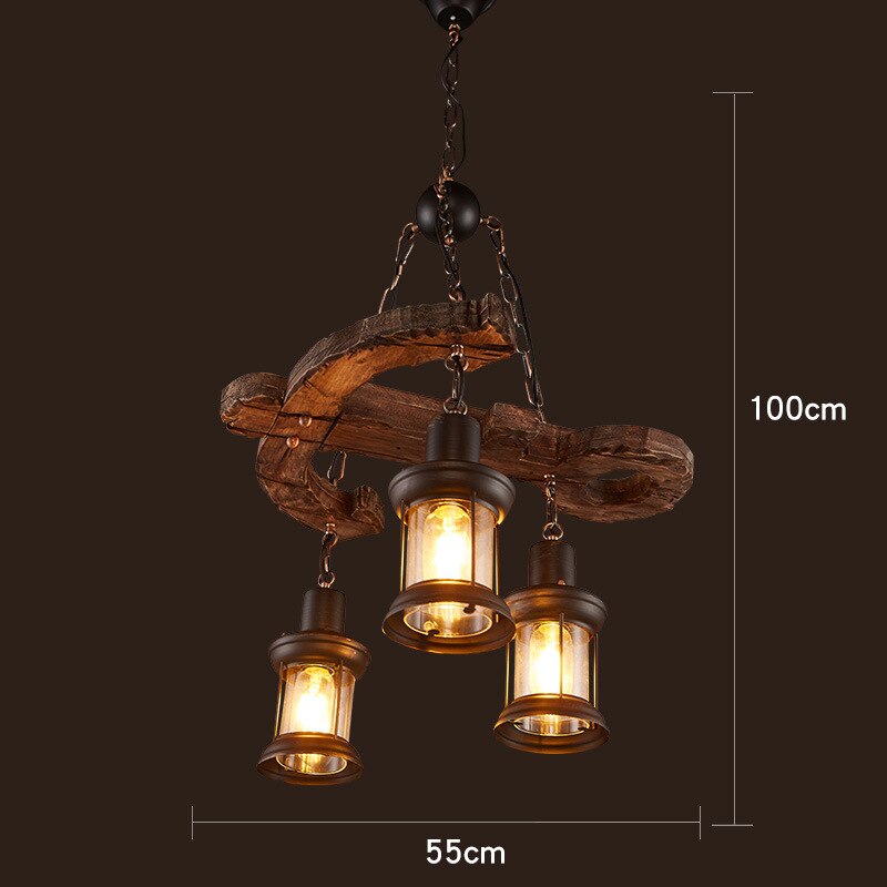 Rustic Metal LED Ceiling Pendant Light