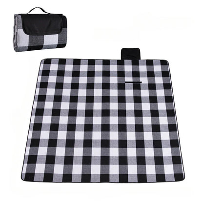 Variant image for 1pc Picnic Blanket Double Layer Outdoor Waterproof Convenience Mat Tote Bag Spring Summer Camping Ideal for the Beach-2