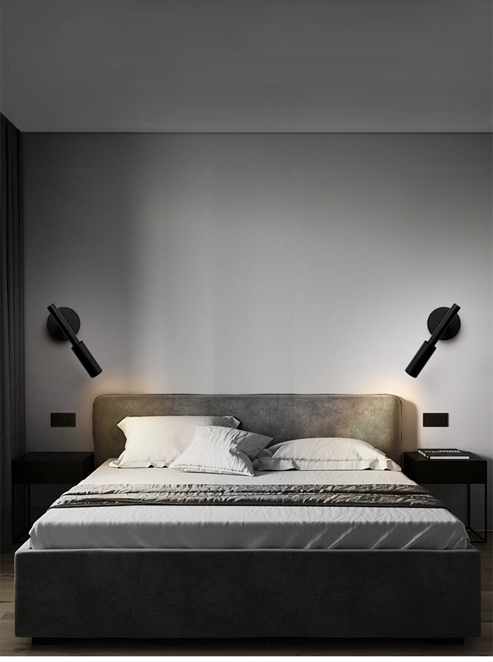 Flexible Black Adjustable Wall Reading Lamp