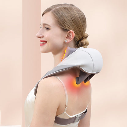 Relaxing Heated Neck Back Pain Relief Massager - Lusomart