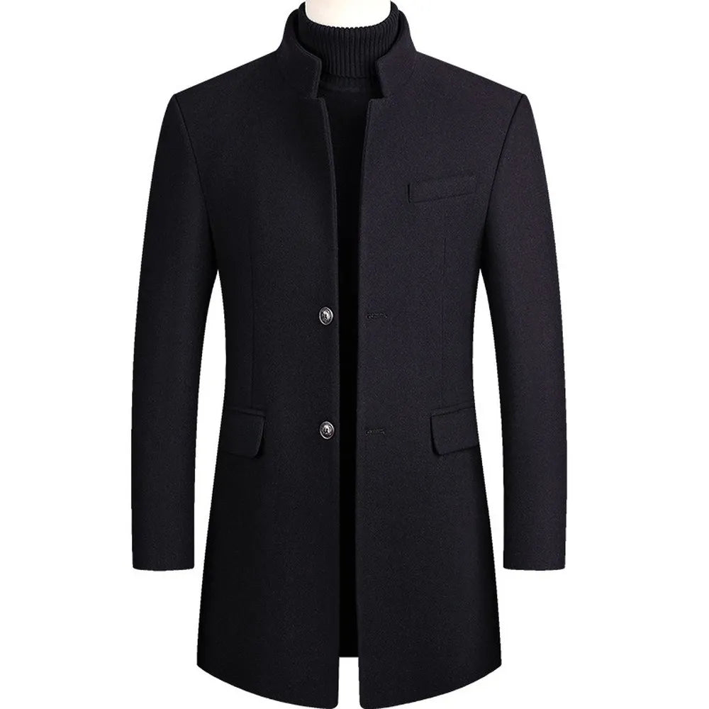Thermal Insulated Parka Coat For Men With Soft Lining