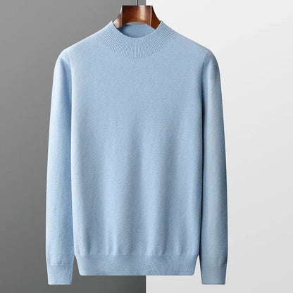 Warm Mens Merino Wool Crew Sweater