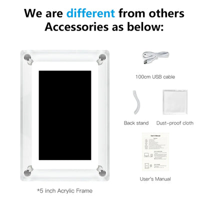Compact Digital Picture Frame with Wireless Display