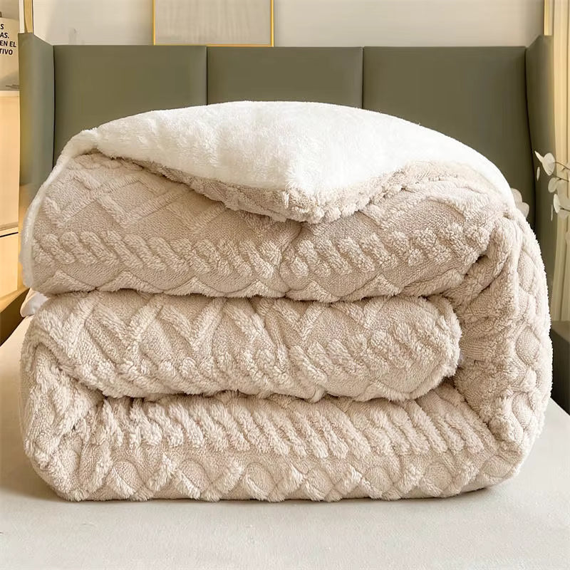 Plush Lamb Cashmere Heavy Weighted Winter Blanket