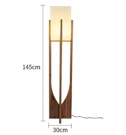 Rustic Wooden Pendant Lamp with LED Light Source