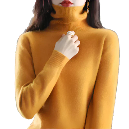 Soft Cashmere Women's Turtleneck Sweater