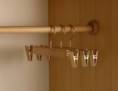 Premium Wooden Closet Hangers 2 Pack Wide Shoulders