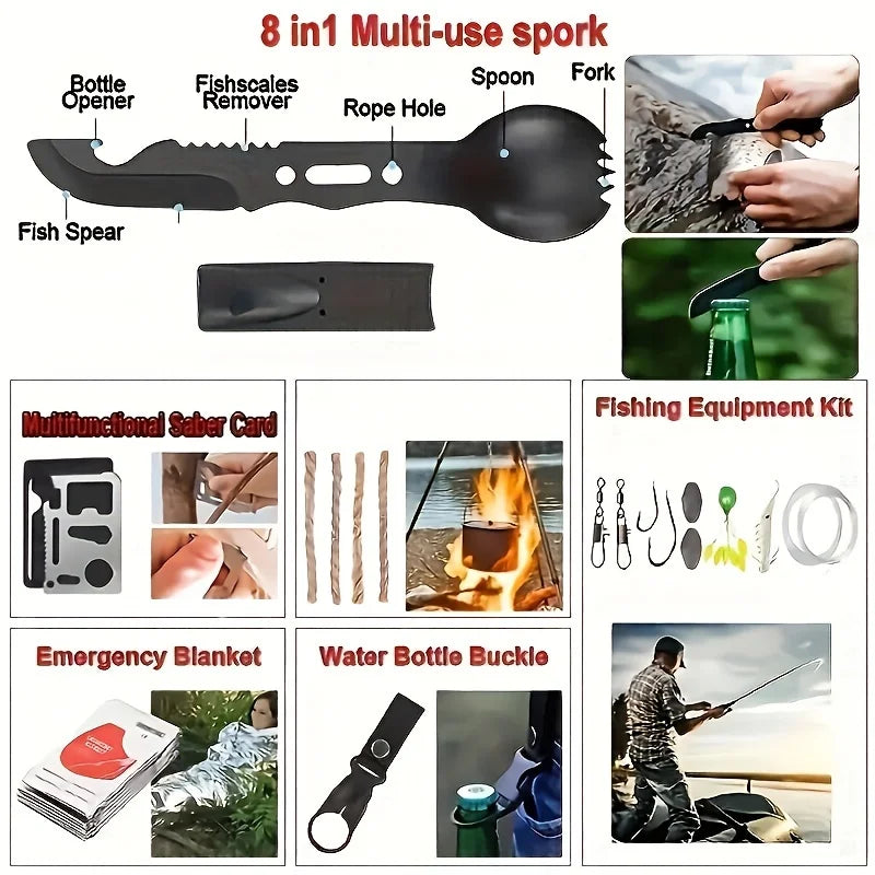 Ultimate Outdoor Survival Kit for Camping and Hiking