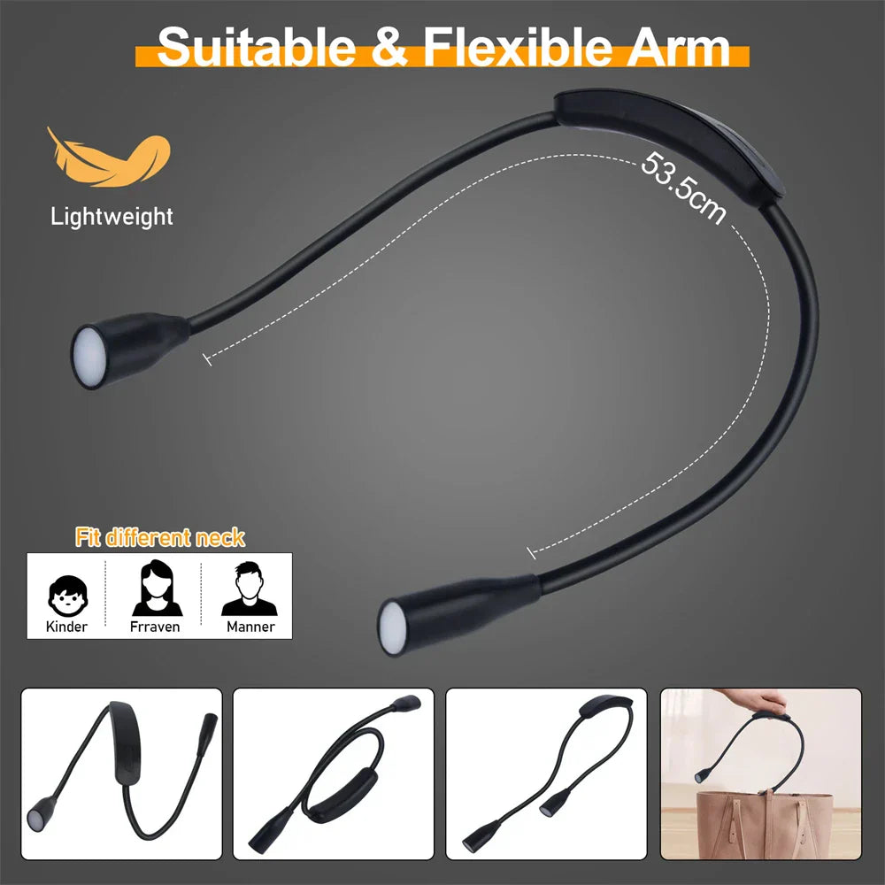 Portable LED Reading Lamp – Adjustable Neck Light
