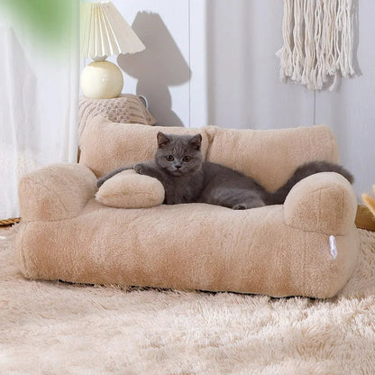 Pet Friendly Elevated Pet Bed with Supportive Edge - Lusomart