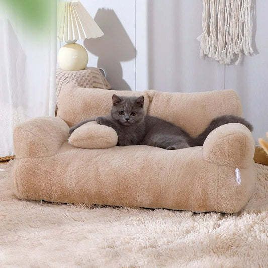Pet Friendly Elevated Pet Bed with Supportive Edge - Lusomart