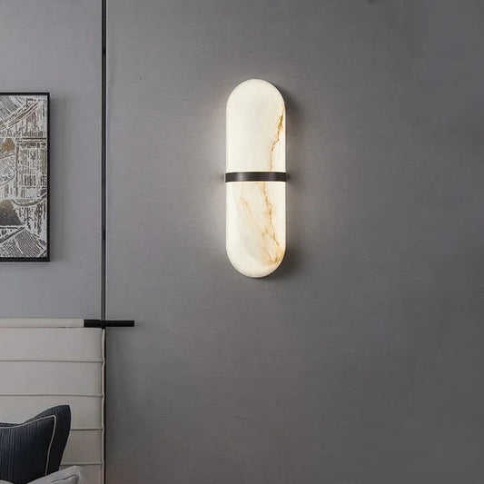 Simple White Marble Wall Light for Modern Homes - Lusomart