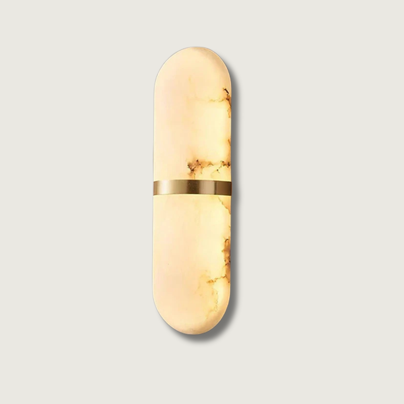ScandiGlow – Minimalist Marble Wall Light for Contemporary Spaces 1