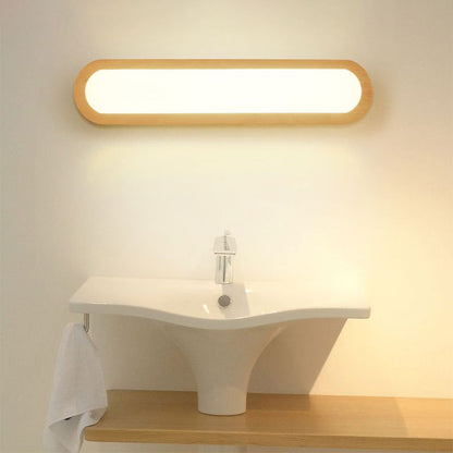 Rustic Wooden Wall Lamp With Soft LED Lighting