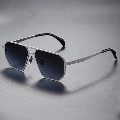 Premium Metal Pilot Sunglasses With Polarized Lenses