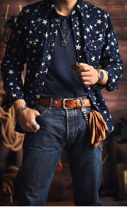 Leather Traditional Cowboy Belt