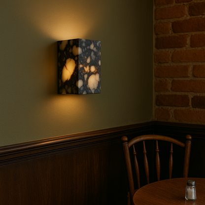 Sconiq | Elegant Marble Cube Wall Lamp for Modern Interiors 6