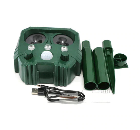 Motion Activated Outdoor Pest Repellent With LED Lights