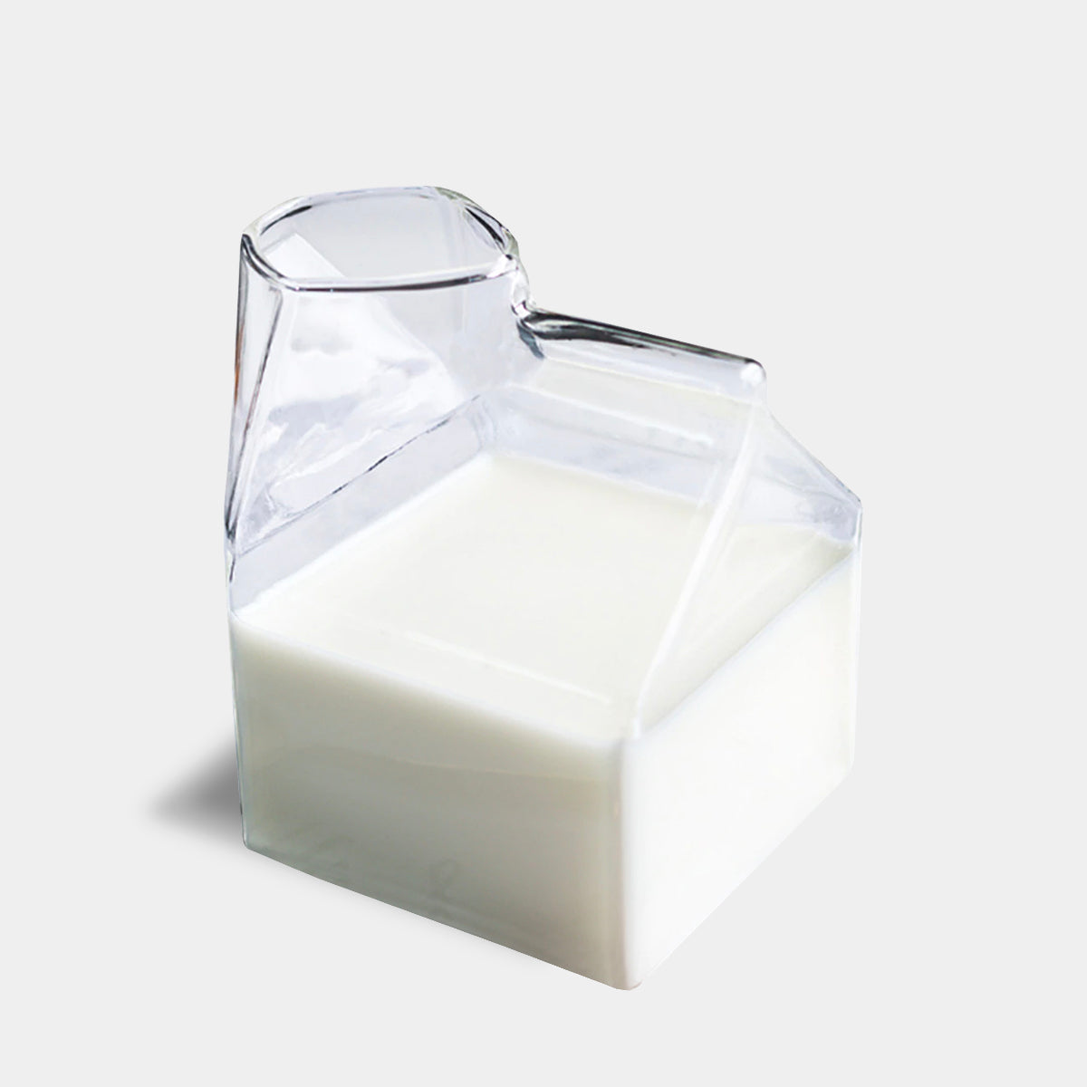 Clear Glass Milk Bottle Pitcher - 350ml - Lusomart