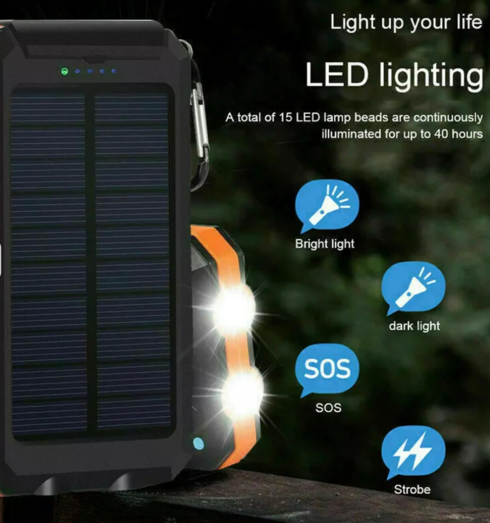 Compact Waterproof Portable Power Bank Charger