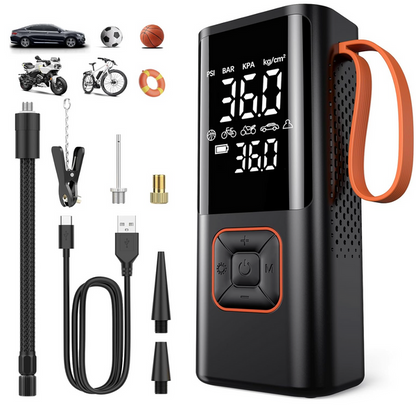 Portable Compact Air Compressor for Car, Bike, Ball - Lusomart